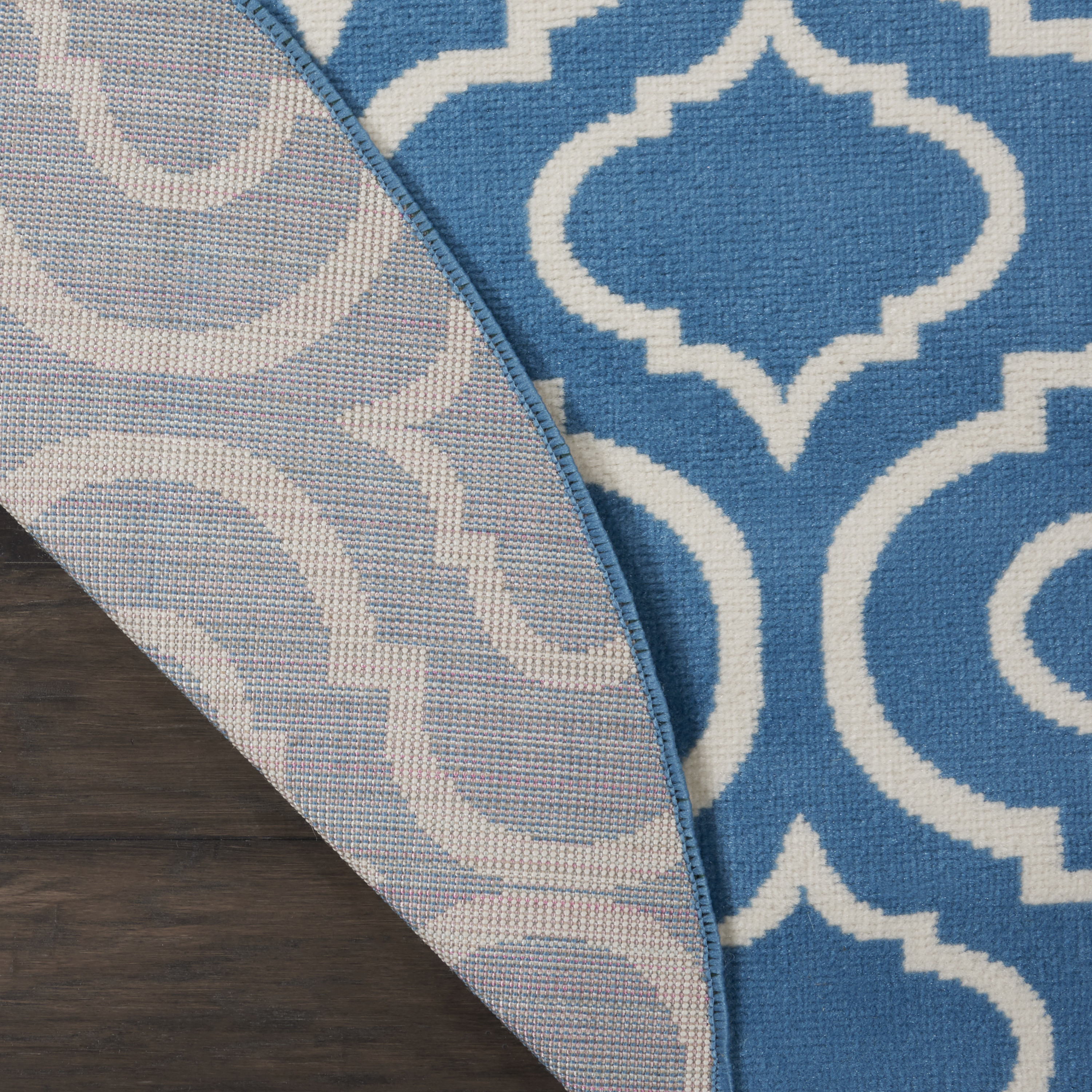 Nourison Jubilant 8' x Round Blue Contemporary Indoor Rug