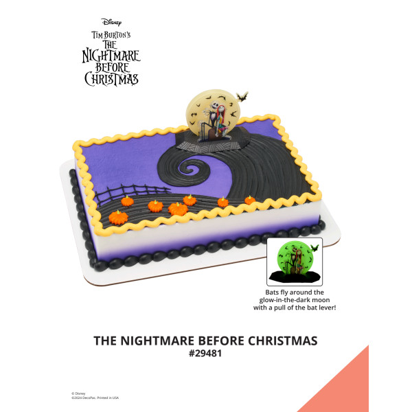 Disney Tim Burton's The Nightmare Before Christmas The Magic of Cakes® Icing Only Page