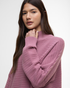 Kaia Funnel-Neck Jumper Raspberry