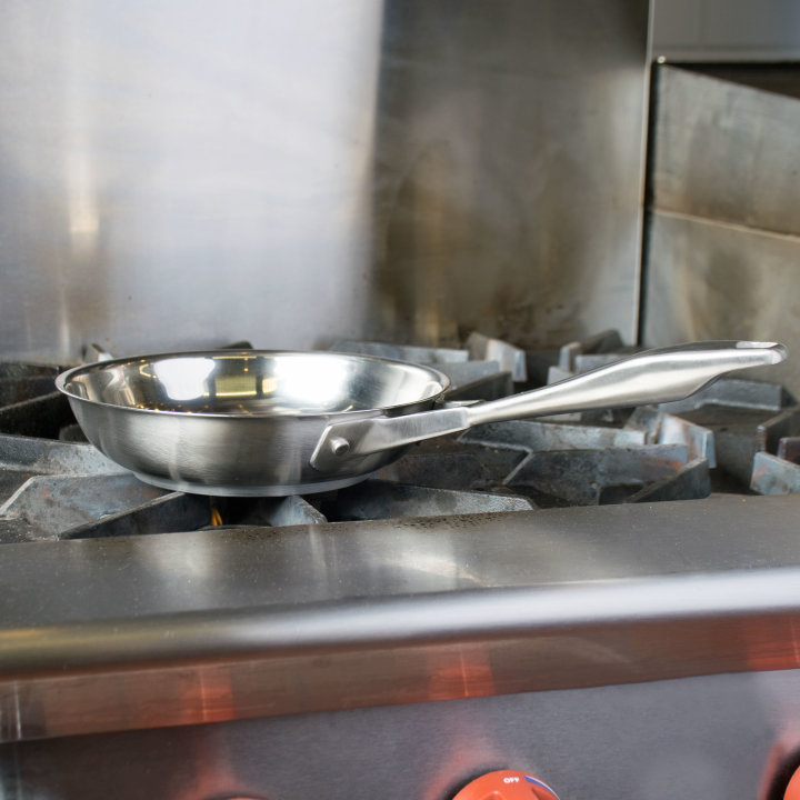 8-inch Intrigue® stainless steel frying pan in natural finish