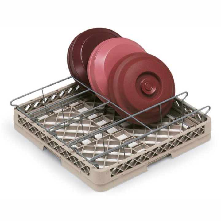 Cesta para bandejas isotérmicas, GN y platos de 8 compartimentos en color beige
