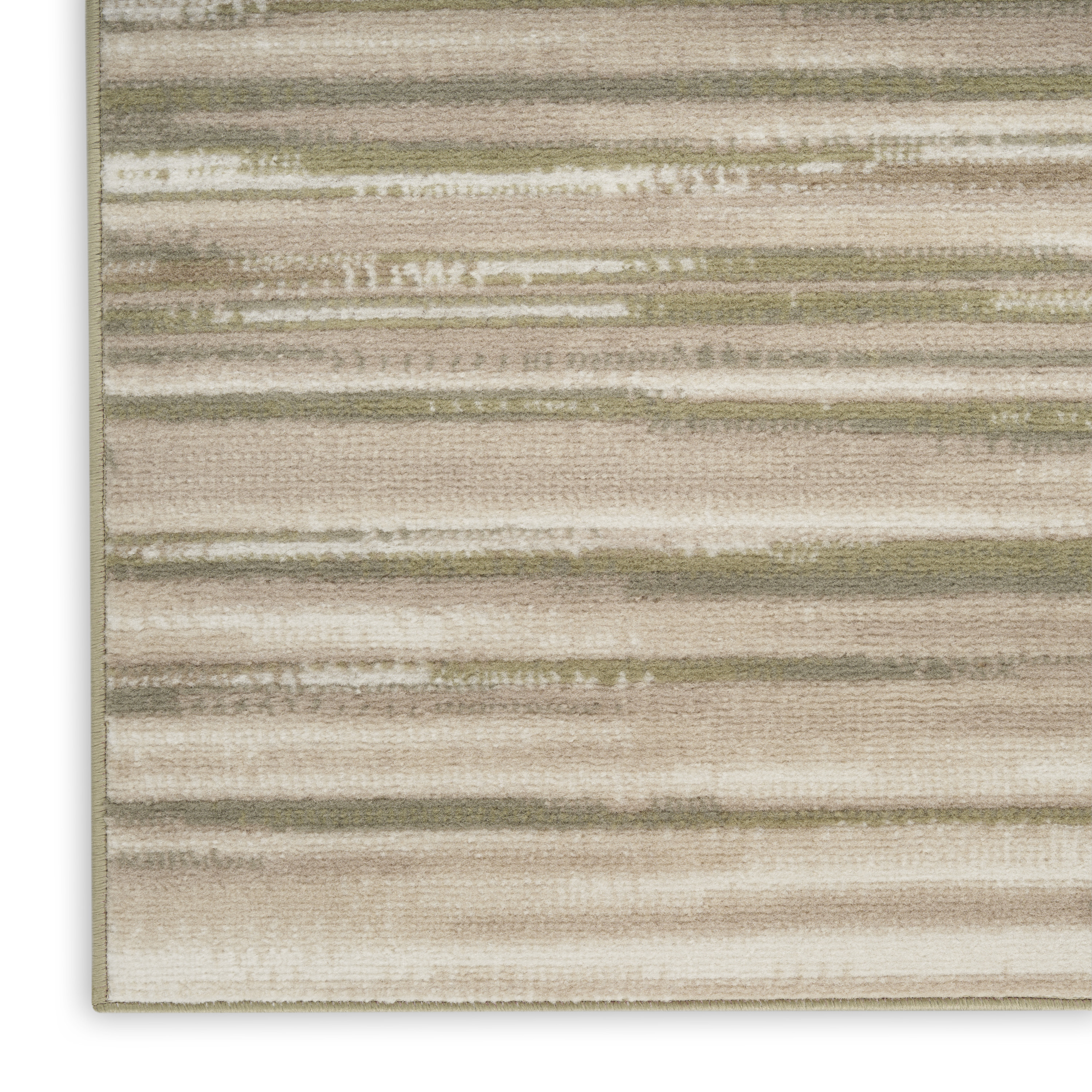 Nourison Jubilant 6' x 9' Green Ivory Modern Indoor Rug