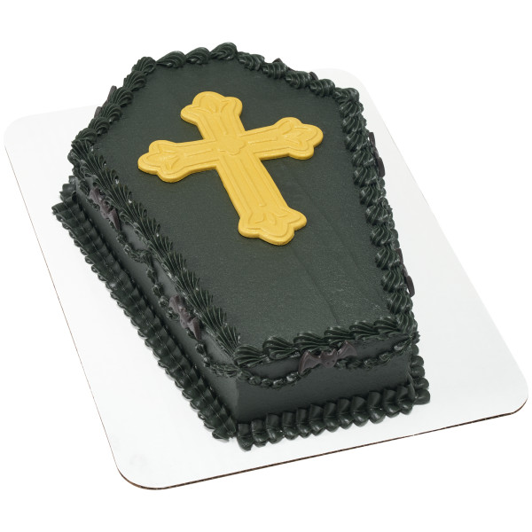 Gold Cross - Red 3 Free Gum Paste Layon
