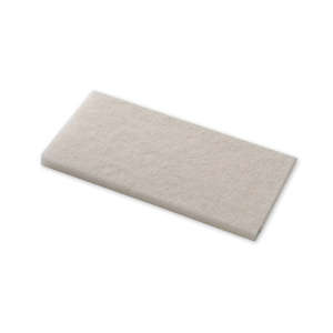 Hillyard, Trident® Polishing Rectangular Floor Pad, 6"x13, White