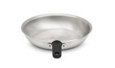 10-inch Wear-Ever® aluminum fry pan with natural finish and silicone handle