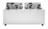 120-Volt 10 lb. standard-duty double-well countertop fryer