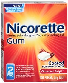 Nicorette® Stop Smoking Aid, 2 mg Strength, Cinnamon Surge