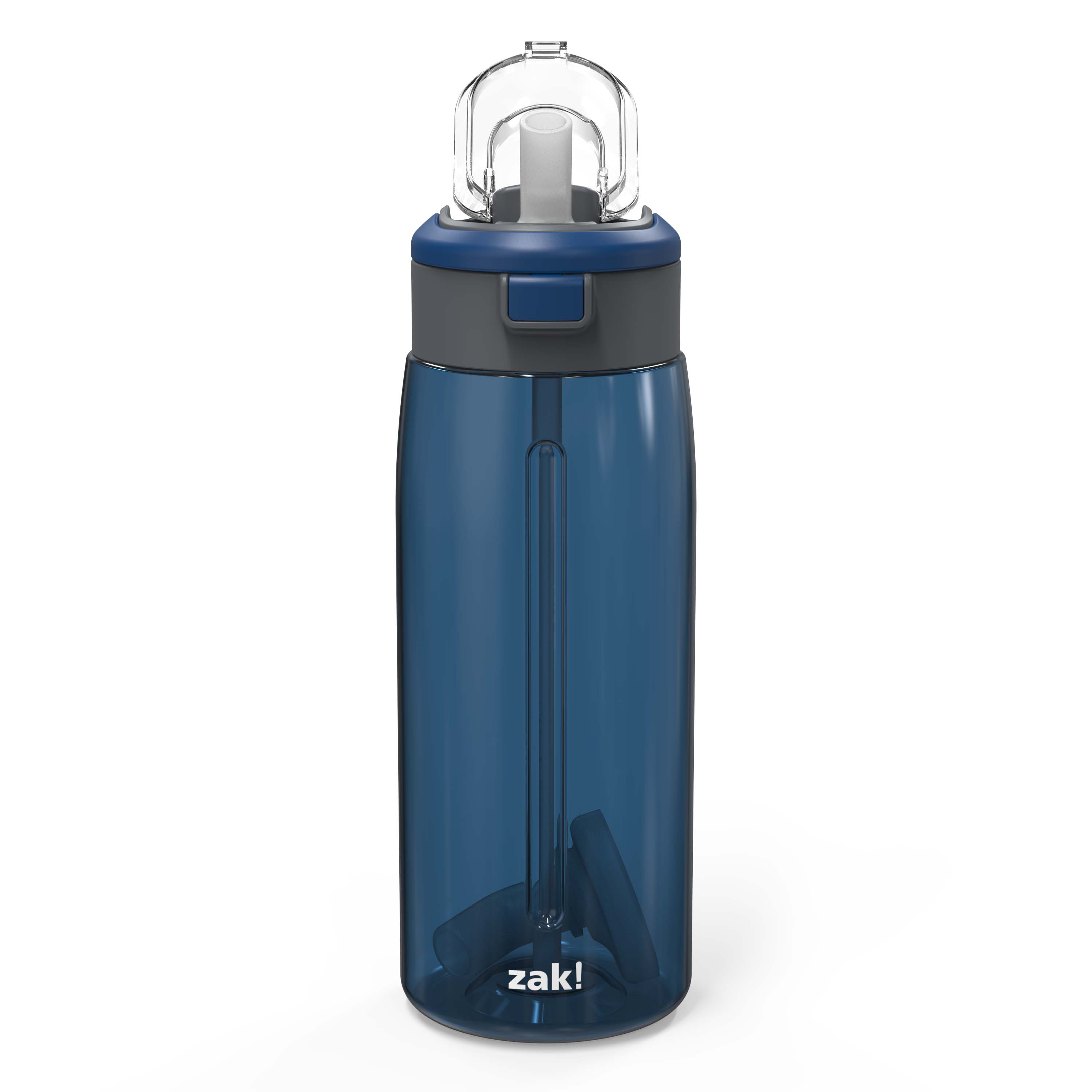 Genesis 32 ounce Reusable Plastic Water Bottle with Interchangeable Spouts, Indigo slideshow image 7