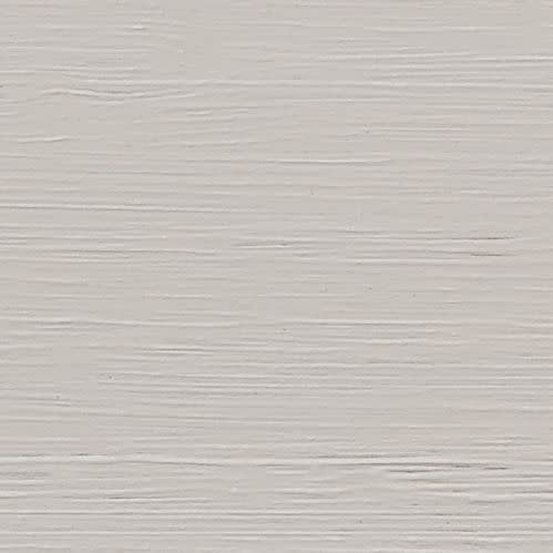 Off-white painted wooden panel displaying visible horizontal brush strokes and subtle grain; paint appears dried evenly; close-up flat surface under neutral lighting with no surrounding objects.