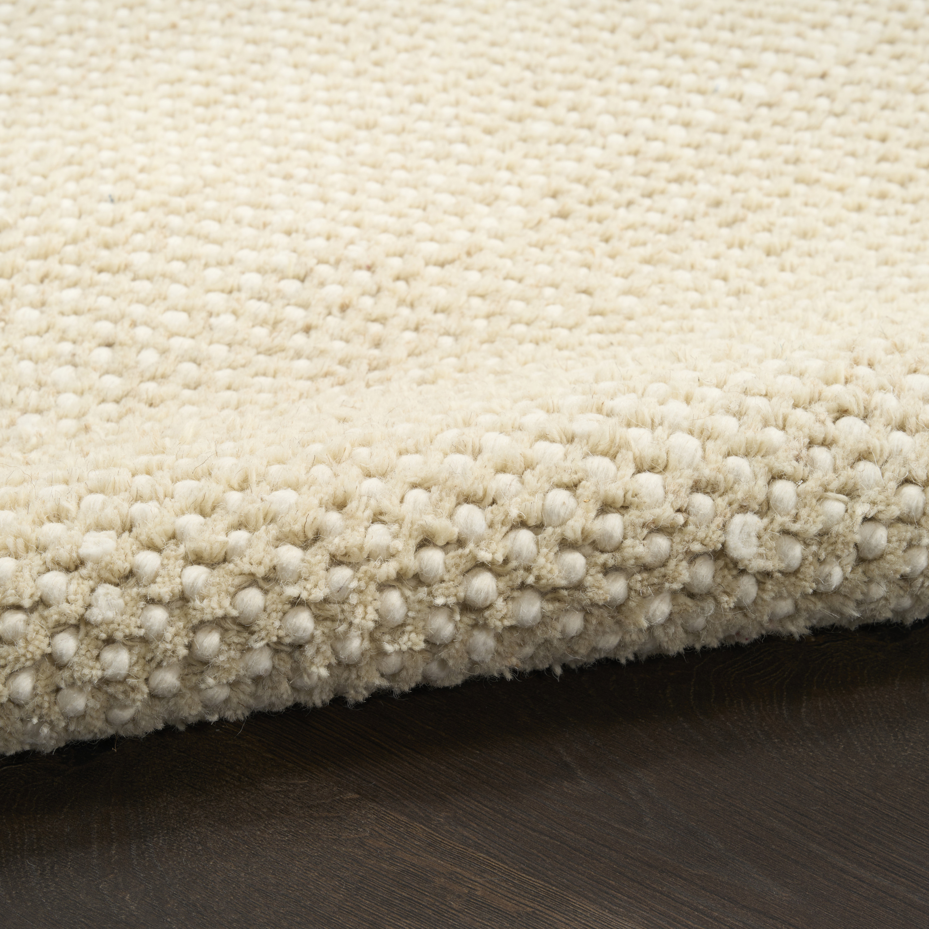 DKNY Pure Rows 5'3" x 7'3" Ivory Beige Farmhouse Indoor Rug