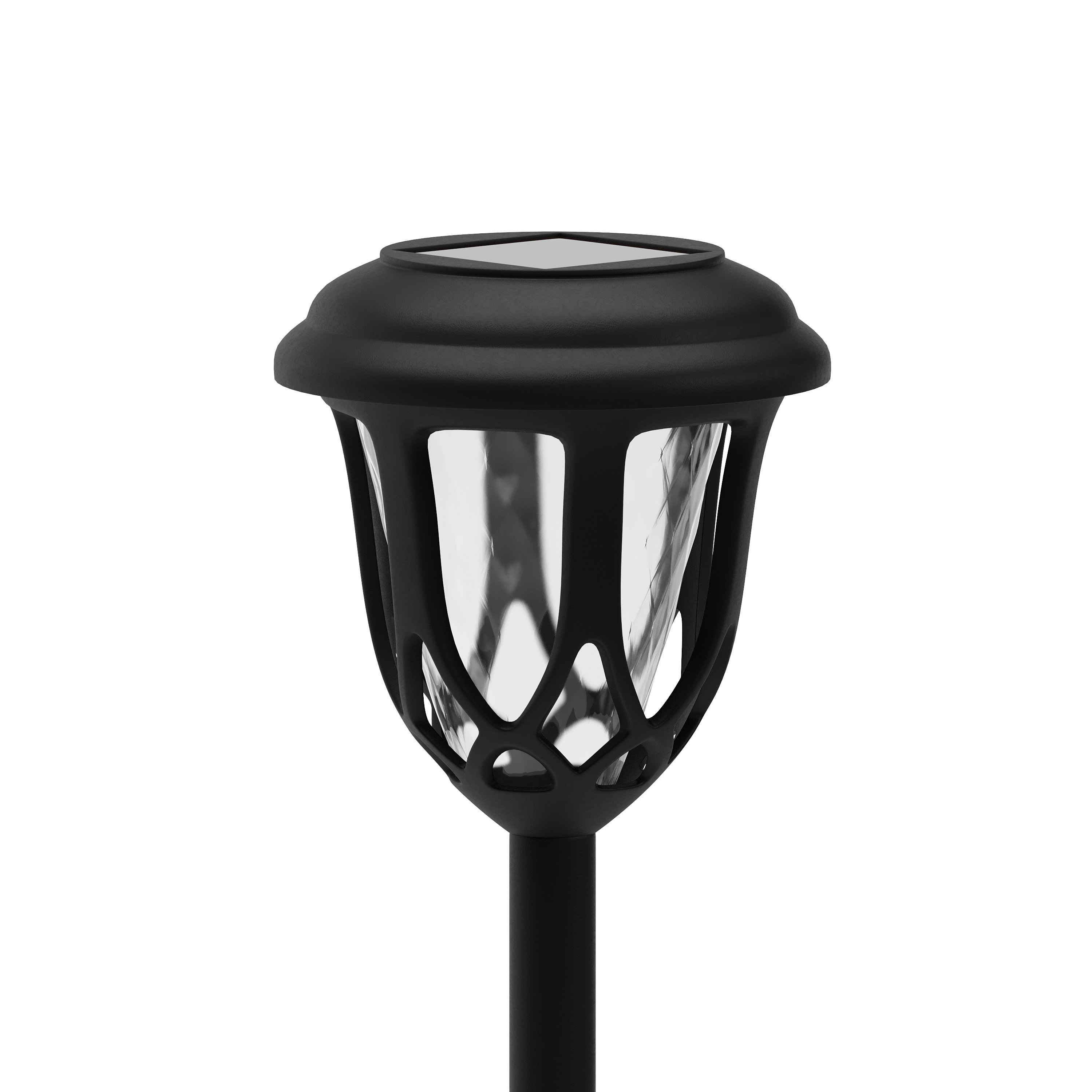 Carney Set of 8 Black Flared Solar LED Lights, Decorative Solar Powered Lands... - Picture 18 of 20