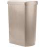 Rubbermaid Commercial, Streamline, Step-On, 18 gal, Resin, Beige, Rectangle, Receptacle