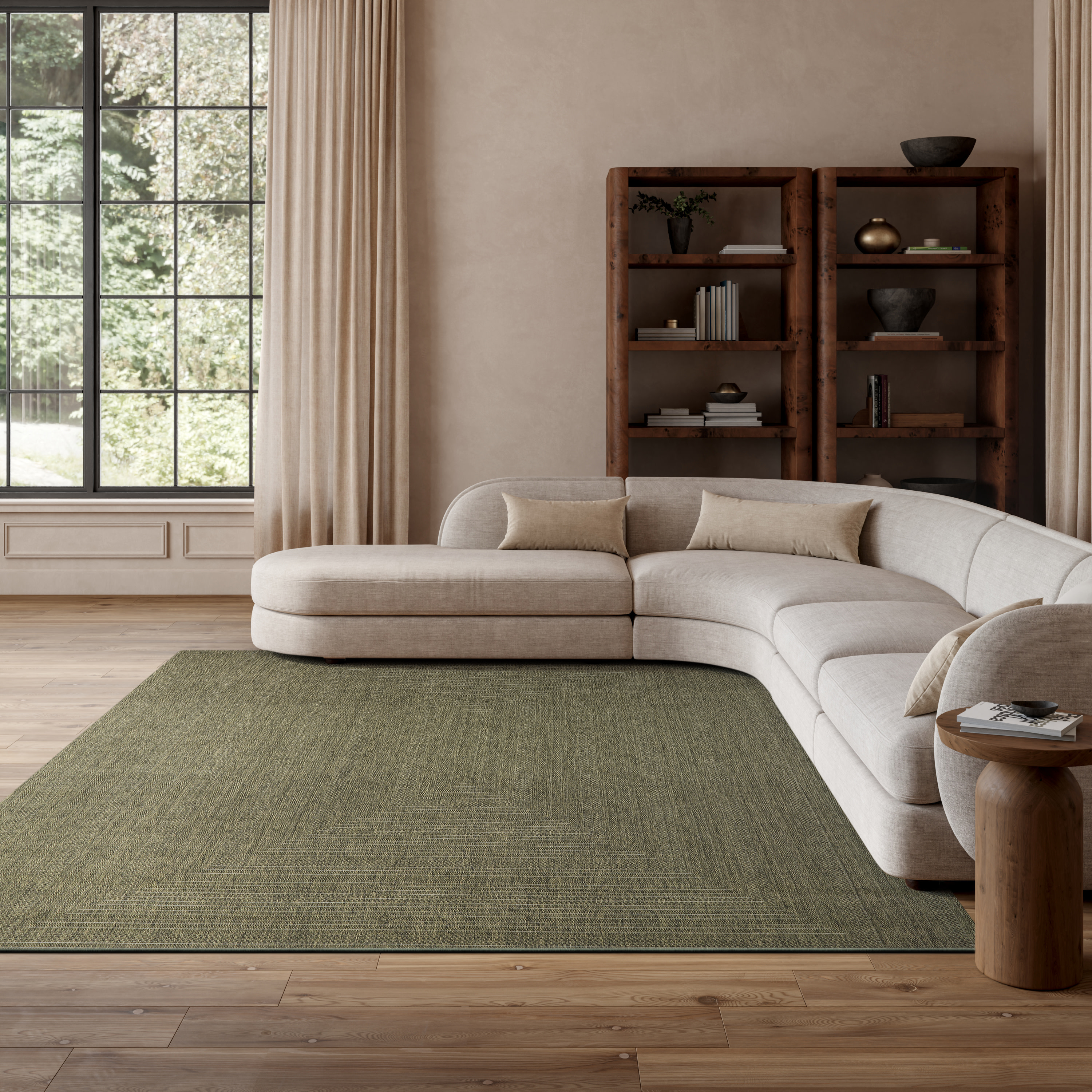 Nourison Tulum 8' x 10' Olive Outdoor Rug