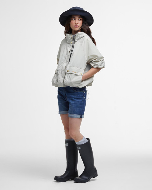 Mae Showerproof Jacket Stone/Ancient Tartan