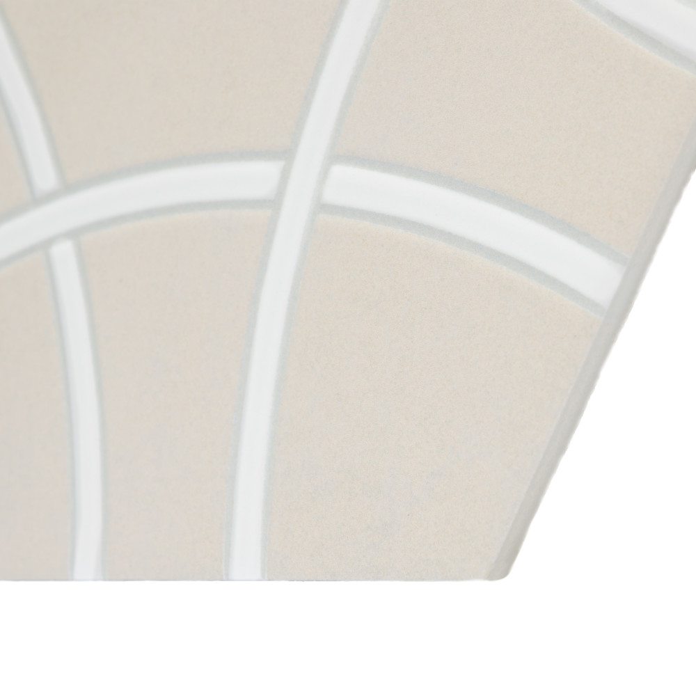 Sample – Bari Hex Sand Deco Porcelain Floor and Wall Tile