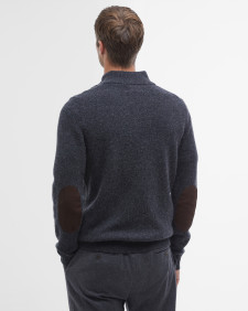 Essential Elbow Patch Jumper Charcoal