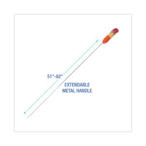 Boardwalk, Polywool Dusters, Metal Handle Extends 51" to 82" Handle, Assorted Colors, Wool/Poly, Assorted