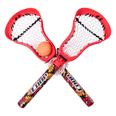 SwimWays Coop Hydro Lacrosse, Waterproof Lacrosse Set, Outdoor Games for Adults and Kids, Sports Equipment, Pool Party Games and Toys, Red