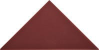 Cursive Oxblood 6×6 Triangle Glossy