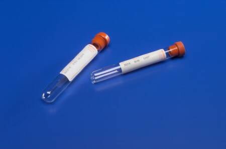 Cardinal TUBE, BLD COL PLAIN RED 5ML GLS MONOJECT (100/BX 10BX/CS)