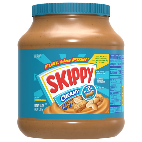 SKIPPY(r) Creamy Peanut Butter, 6/4 lb . C1N1 - Front No Plunge In Package (Hi Res)