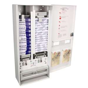 Impact, Naturelle, J1 Dual Dispenser, 25¢ or Free Operation, White