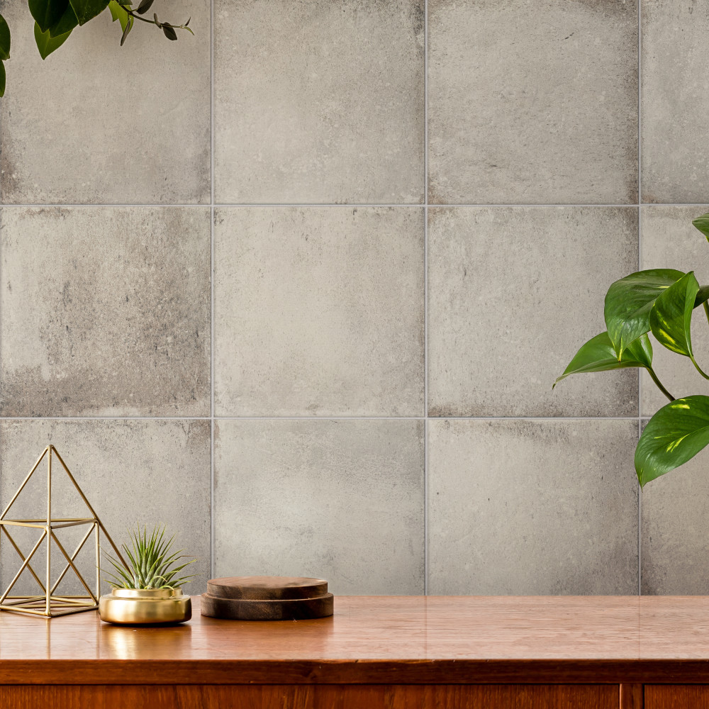 D’Anticatto Bianco 8-3/4 in. x 8-3/4 in. Porcelain Floor and Wall Tile