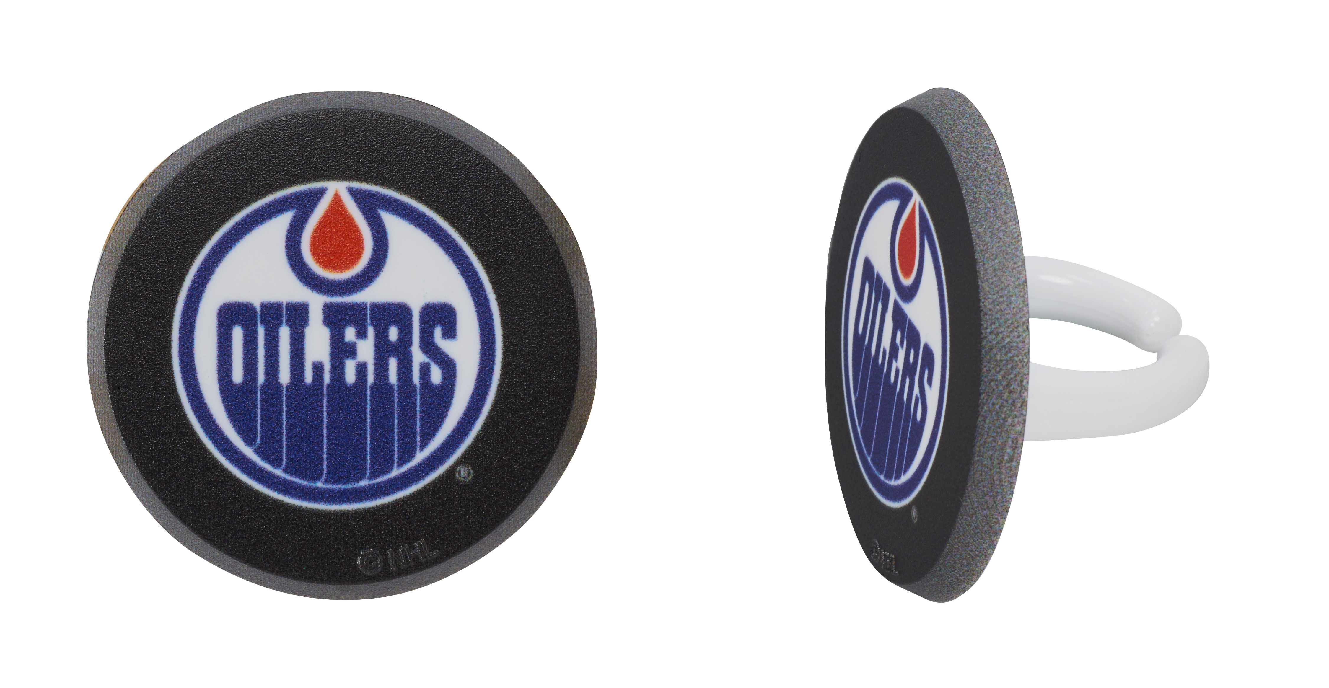 NHL® Puck Team Logo  Cupcake Rings  DecoPac