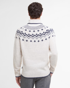 Hewton Fair Isle Roll Neck Jumper Whisper White