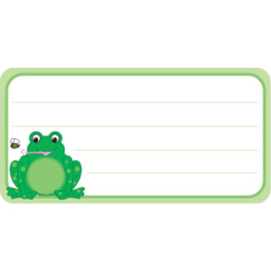 Frog Nameplates, 1-5/8" x 3-1/4" , Pack of 36