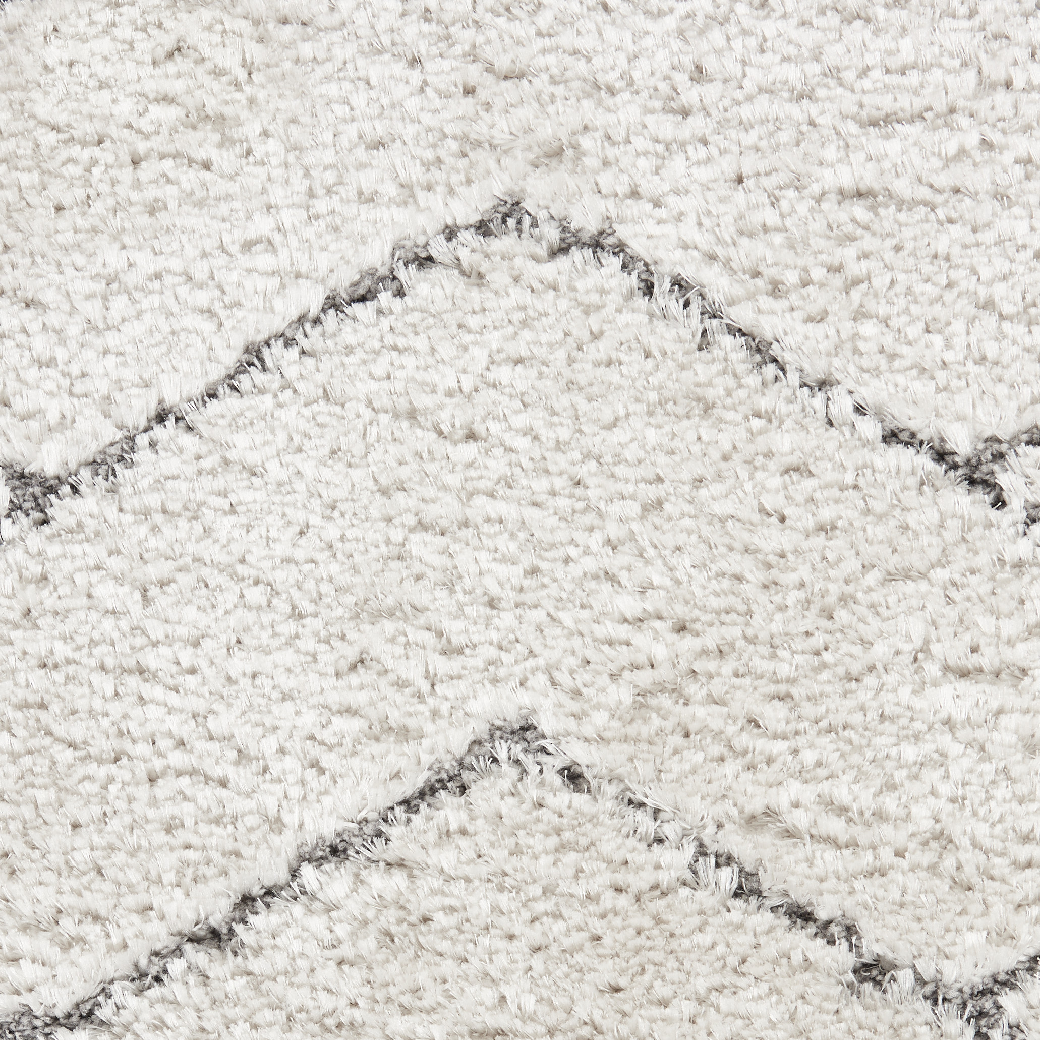 Nourison Dreamy Shag 7'10" x 9'10" Ivory Grey Shag Indoor Rug