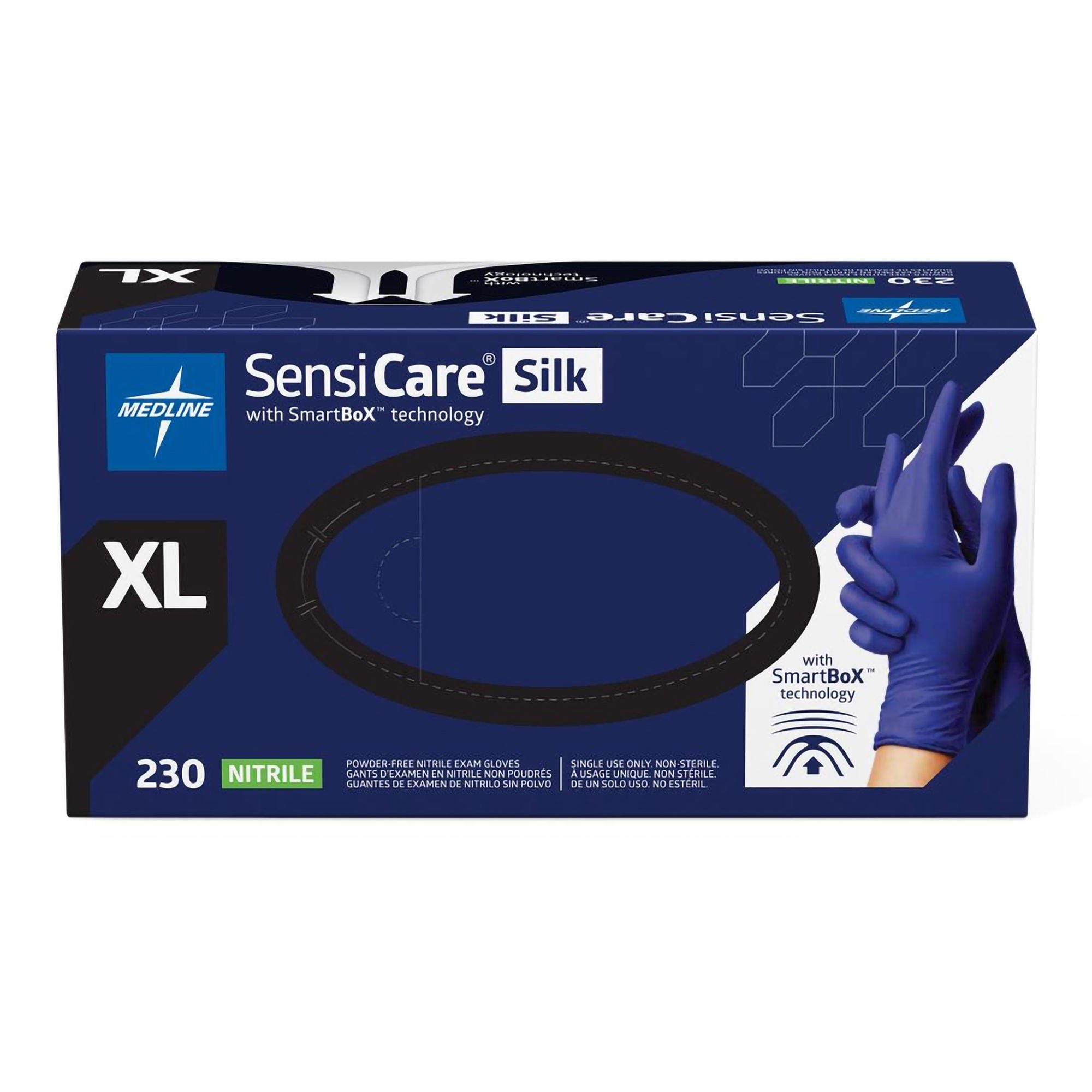 Medline GLOVE, EXAM NITRL XLG N/S (230/BX 10BX/CS)
