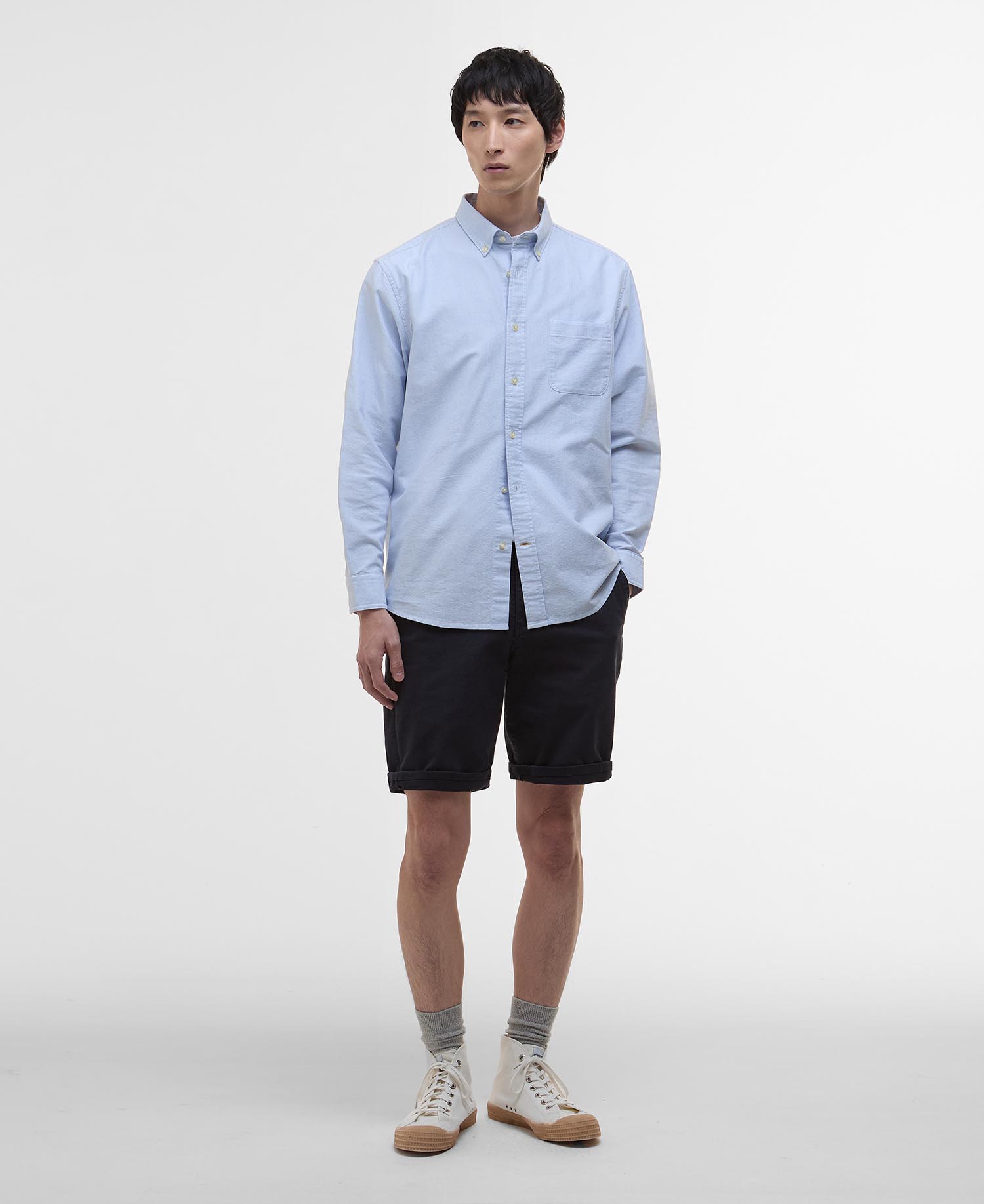 Camicia Oxford oversize a righe Dunand image number 1