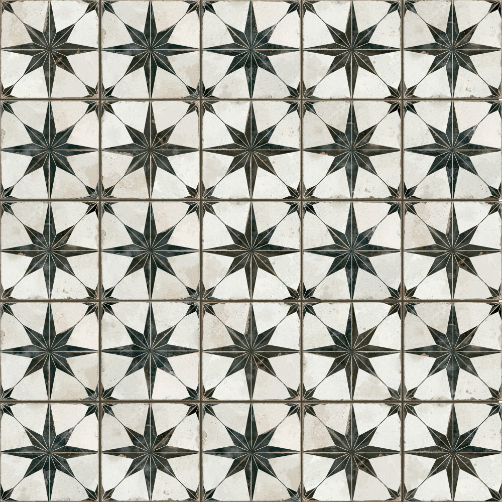 Kings Star North Nero 13 in. x 13 in. Ceramic Floor and Wall Tile
