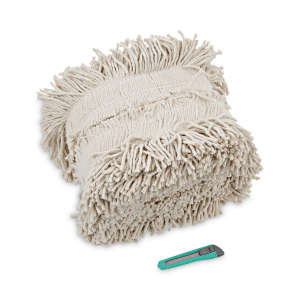 Boardwalk, Flash Forty Disposable Cut-to-Length, Cotton, Natural, Pocket, Dust Mop