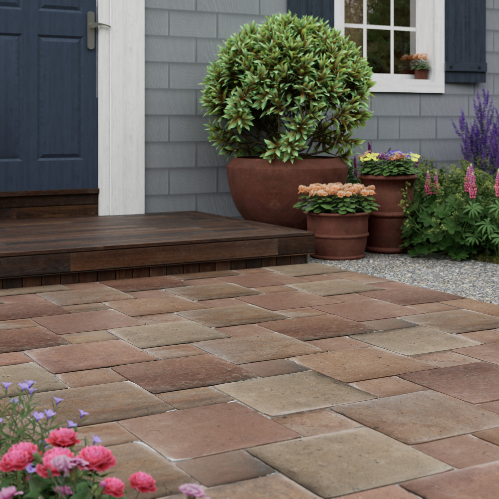 Benisa Marelle Cotto with Cotto Taco 11-7/8 in. x 17-3/4 in. Porcelain Floor and Wall Tile