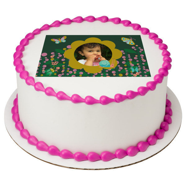 Wild Flower PhotoCake® Edible Image® Frame