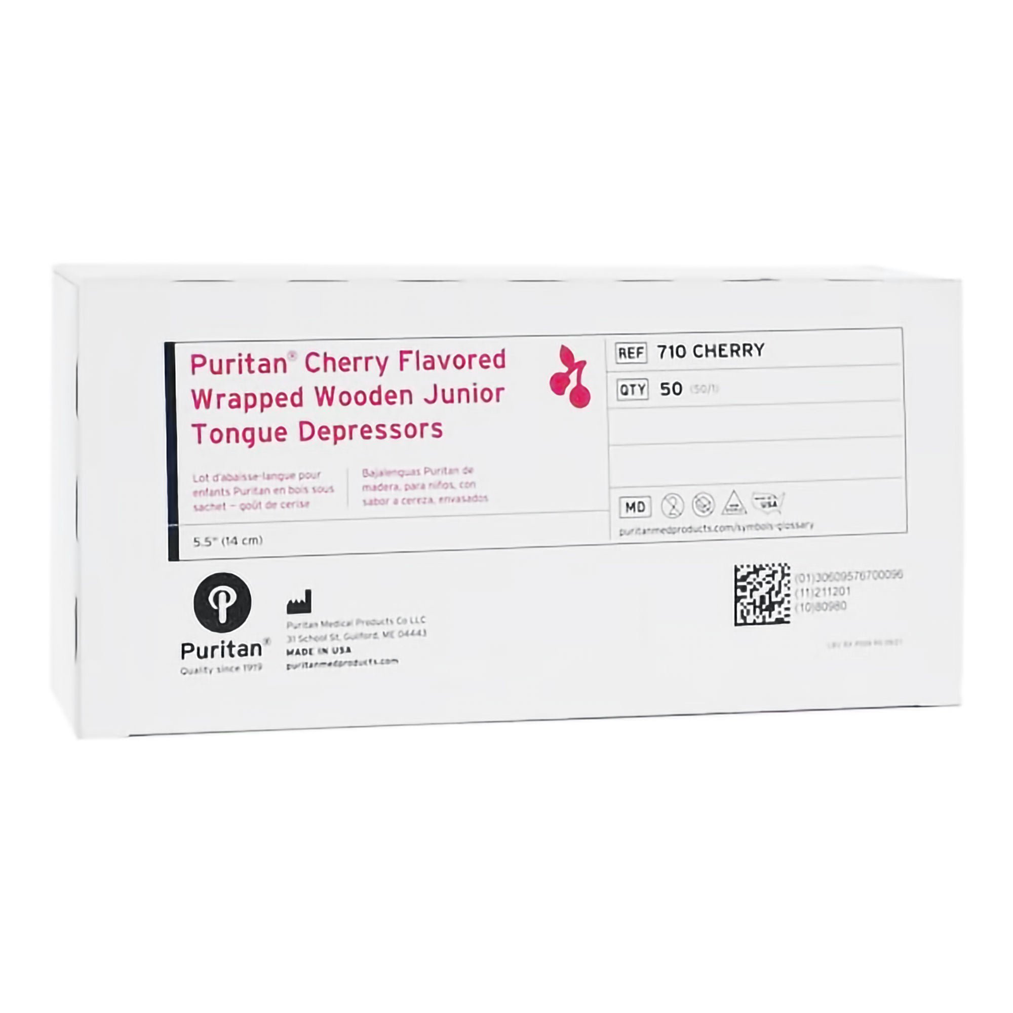 Puritan® Cherry Flavor Tongue Depressor