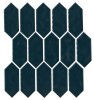 Artezen Deep Blue 2×5 Picket Mosaic Glossy