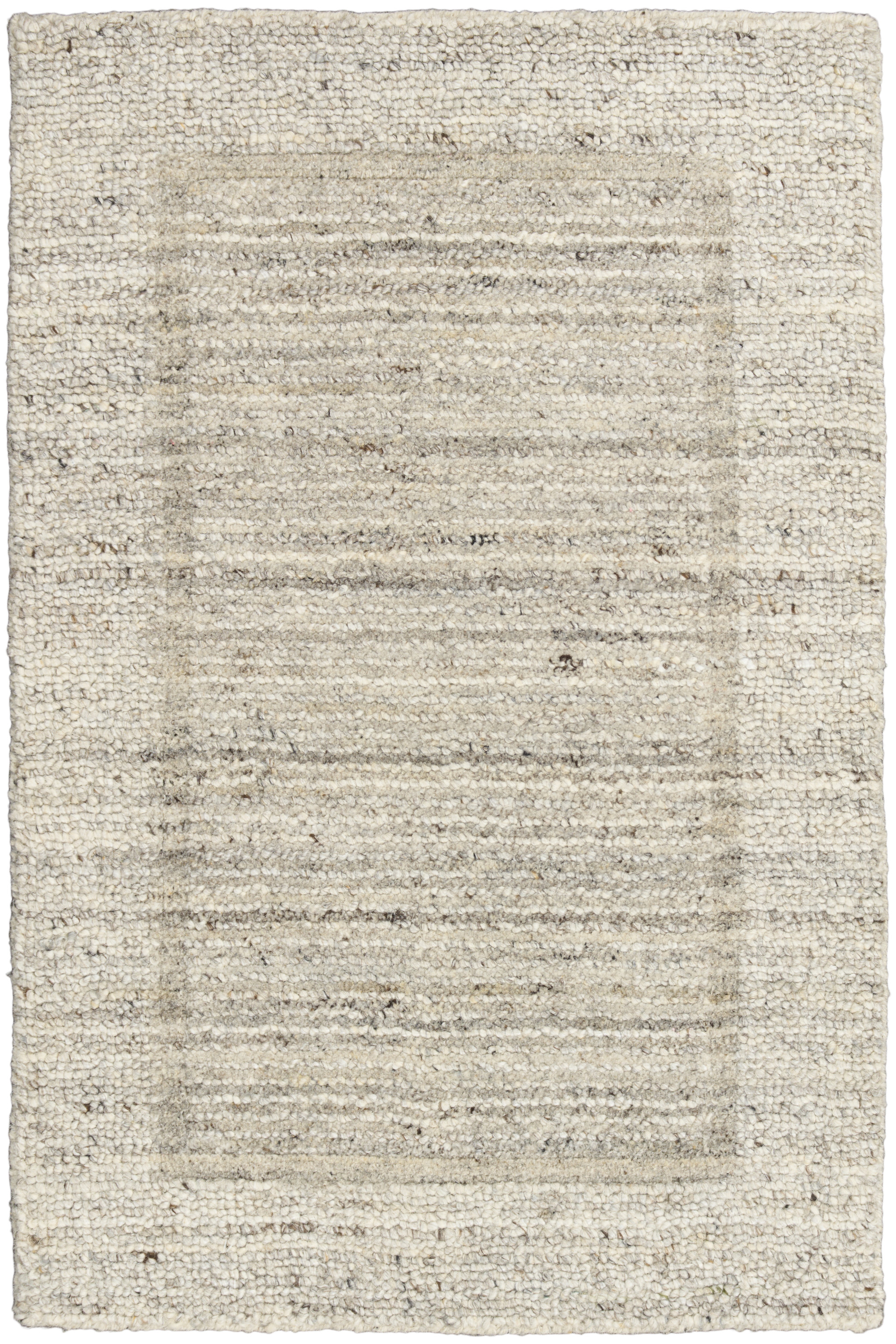 Calvin Klein CK082 Ridge 2' x 3' Grey Ivory Farmhouse Indoor Rug