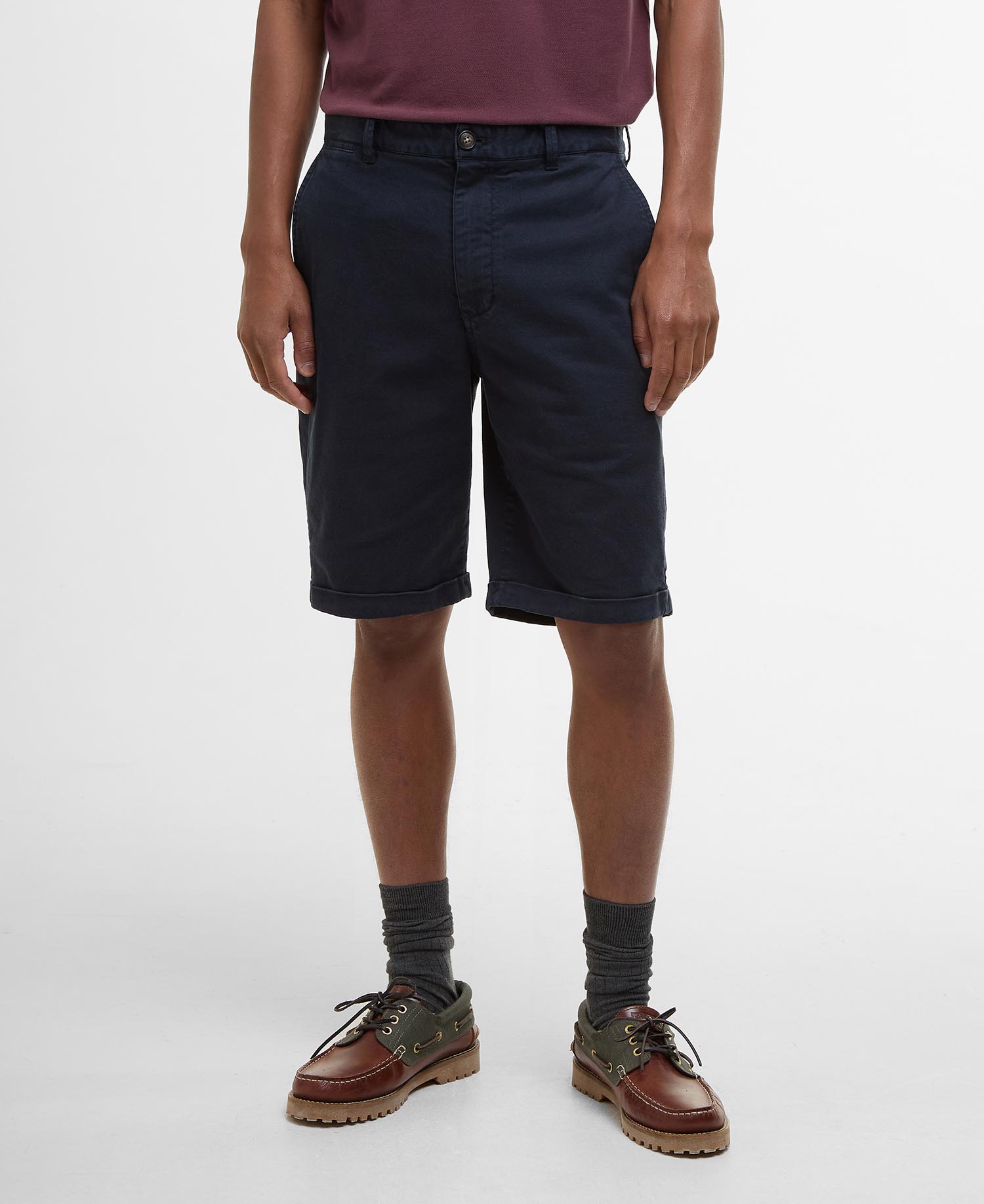 Shorts chino in twill lavato image number 1