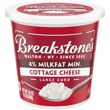 Breakstone's Large Curd Cottage Cheese 4% Milkfat, 24 oz Tub