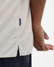Rothbury Towelling Short-Sleeved Shirt Oatmeal