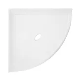 Retrofit Bath Accessoires Matte Bright White Flatback 8″ Corner Shelf