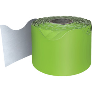 Lime Rolled Scalloped Border, 65 Feet