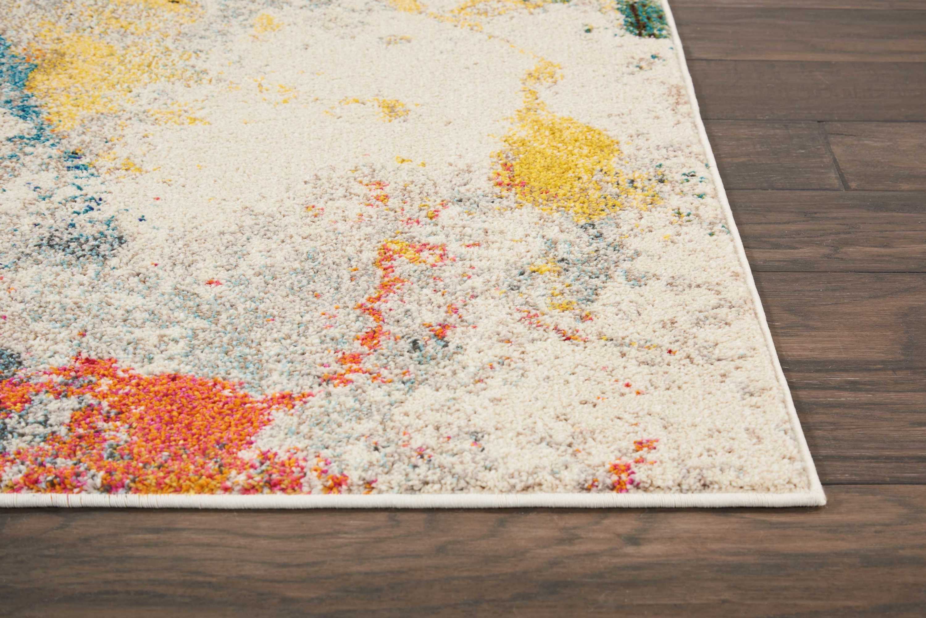 Nourison Celestial 3'11" x 5'11" Ivory Multicolor Modern Indoor Rug