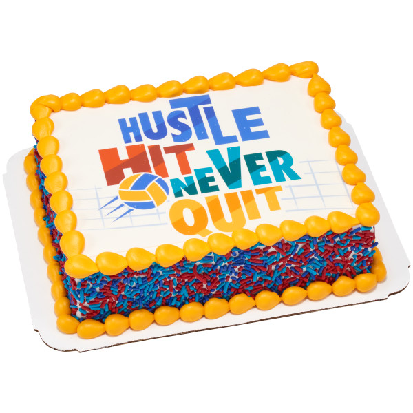Hustle, Hit, Never Quit PhotoCake® Edible Image®