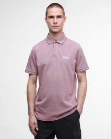 Evan Short-Sleeved Polo Shirt Elderberry