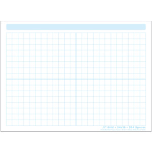 Smart Poly&reg; Single Sided PosterMat Pals&reg; Space Savers, 1/2" Grid Blocks, 468 Blocks, 13" x 9.5"