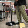 Carlisle, Flo-Pac®  Duo-Pan™, Black, 12", Dust Pan with Long Handle